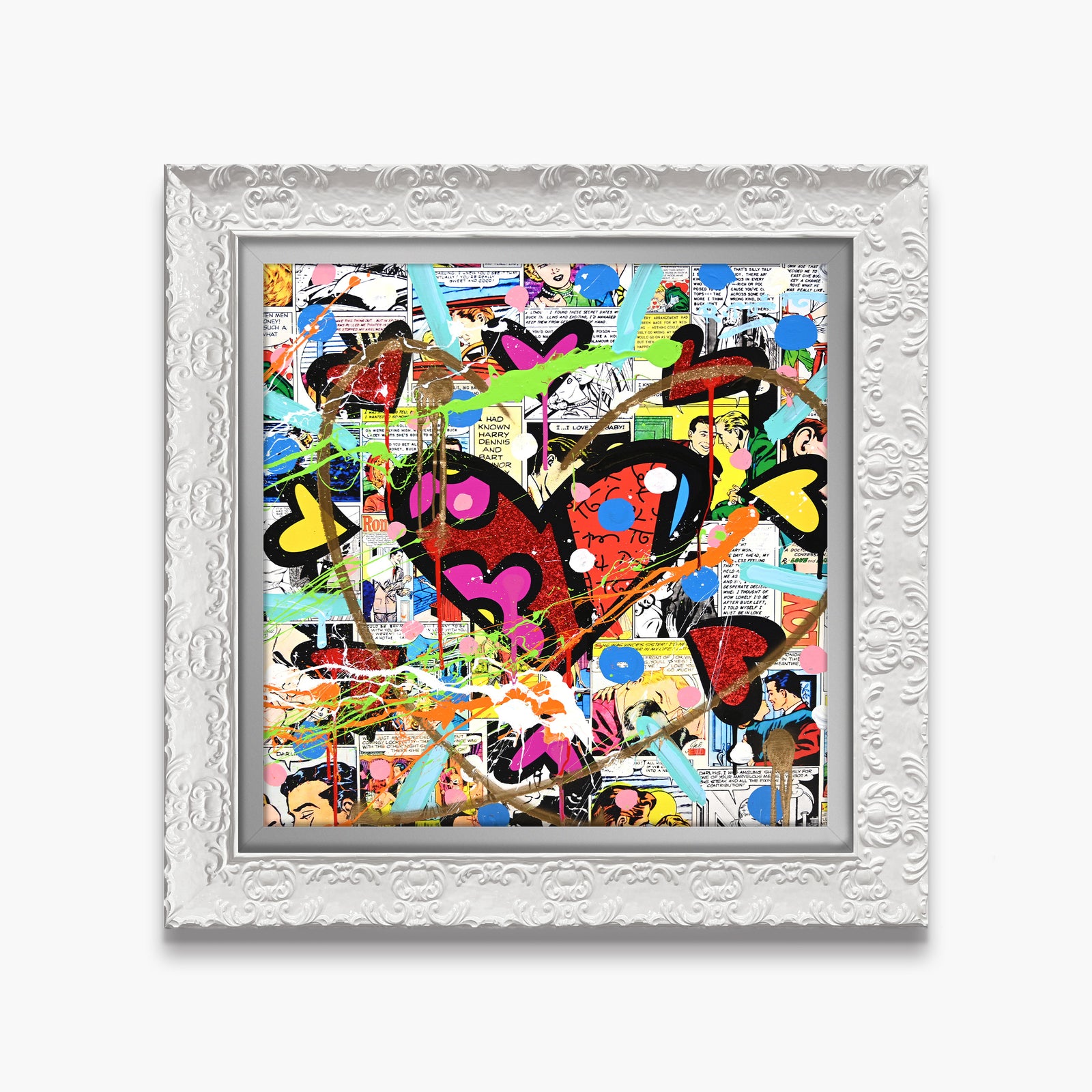 Love Circle Love - Mixed Media Original