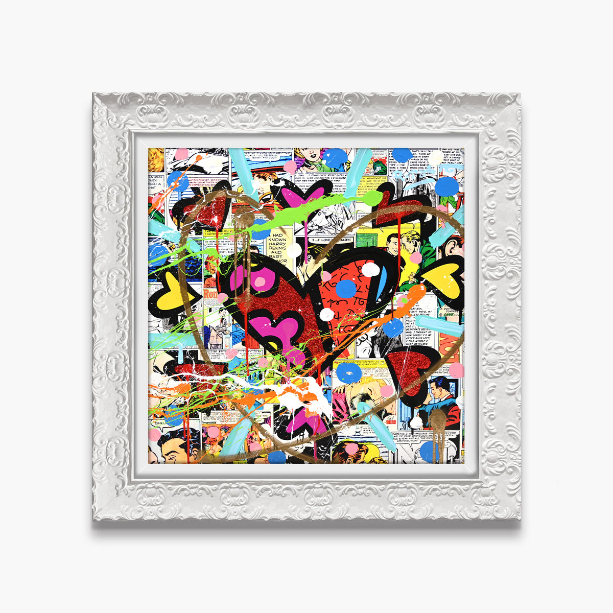 Love Circle Love - Mixed Media Original