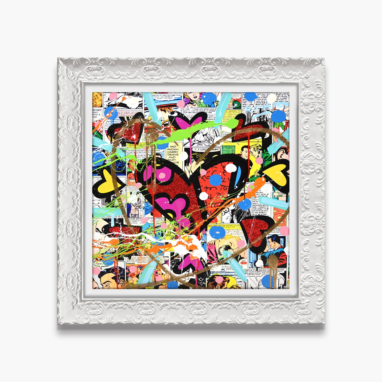 Love Circle Love - Mixed Media Original