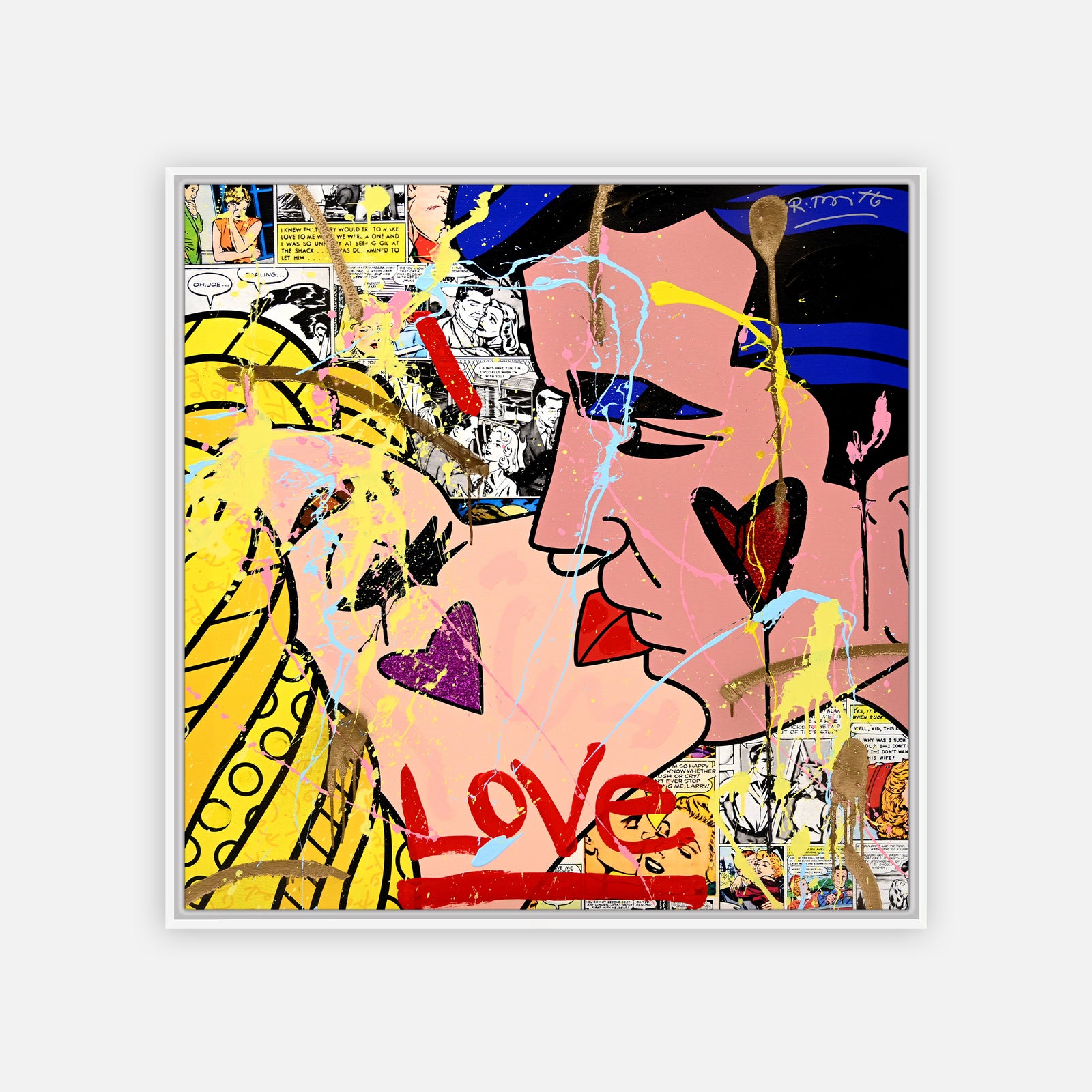 Beijos - Mixed Media Original