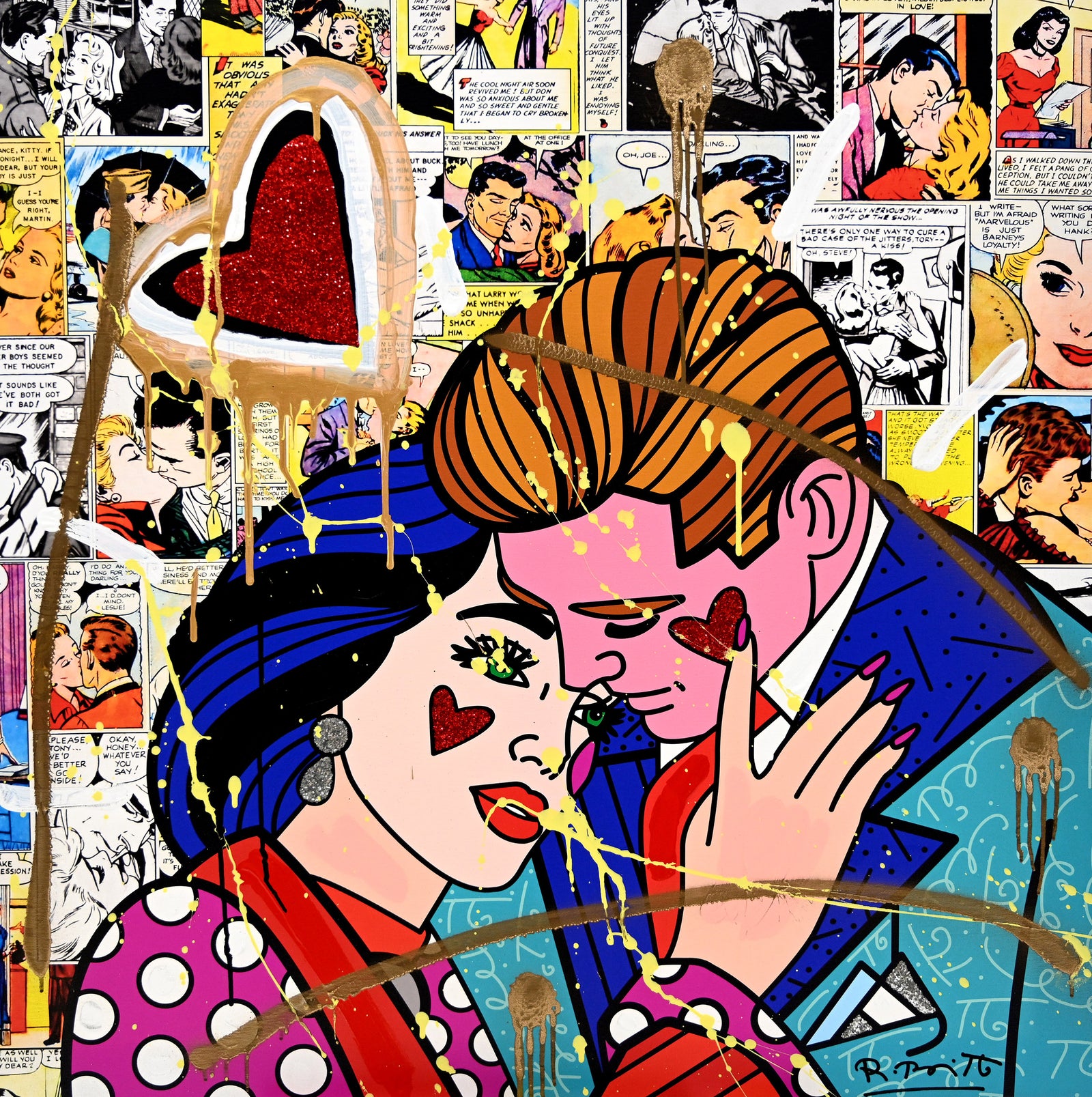 Miss You - Mixed Media Original