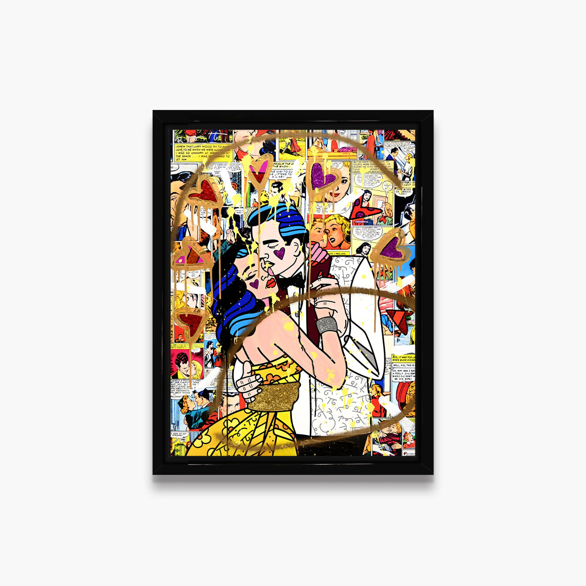 Beautiful Couple - Mixed Media Original