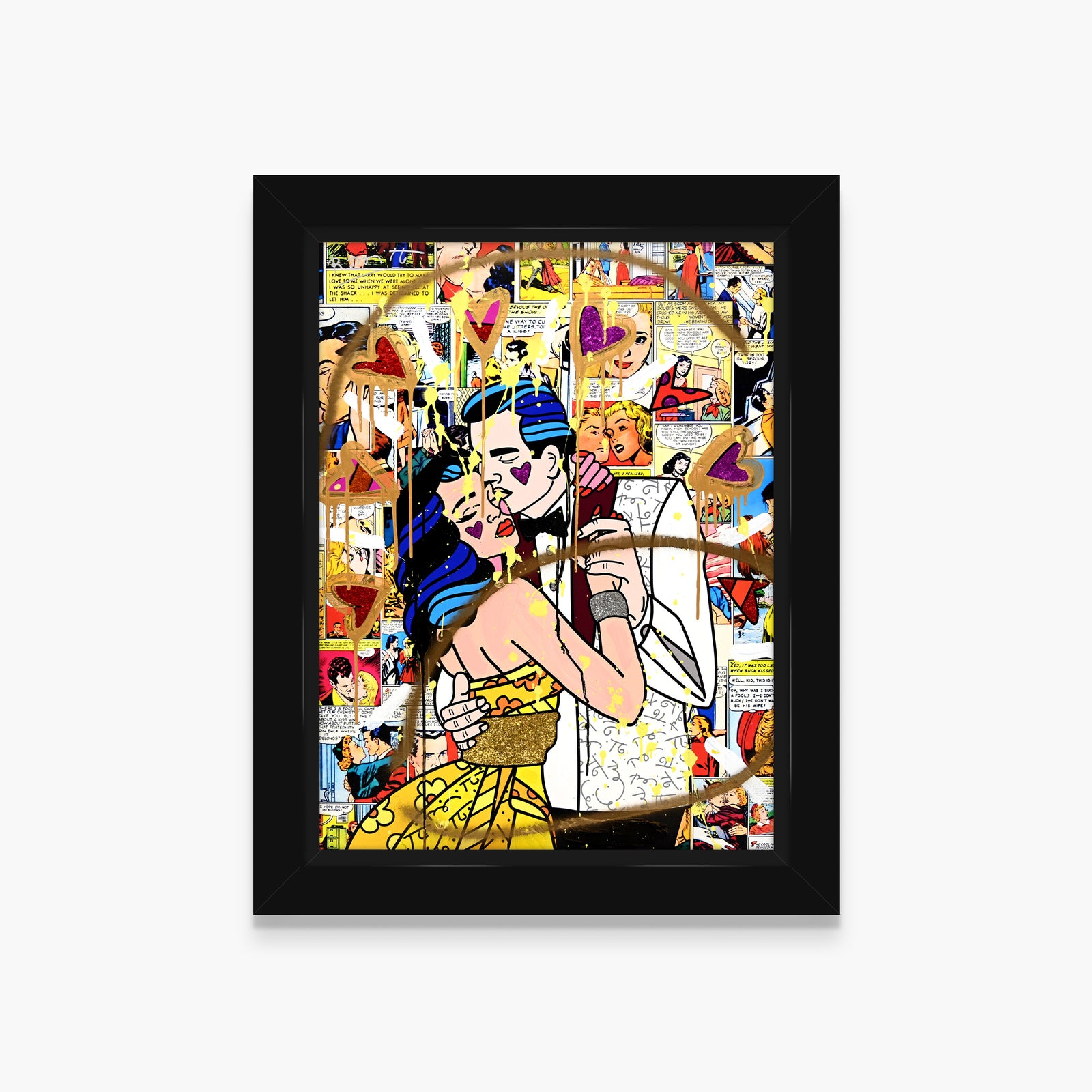 Beautiful Couple - Mixed Media Original