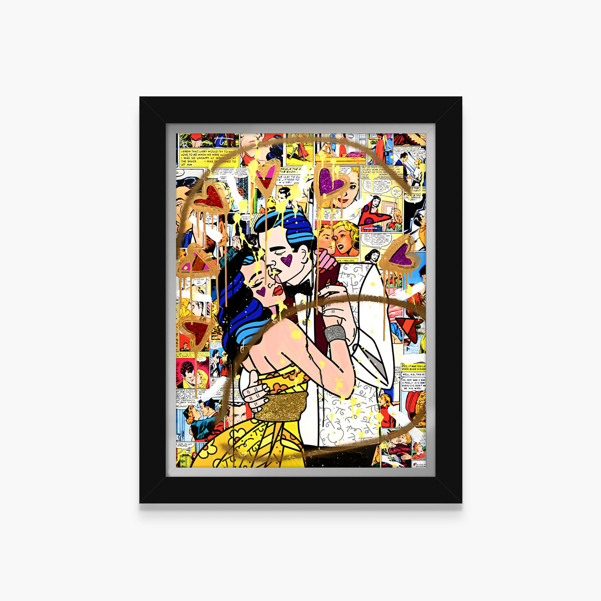 Beautiful Couple - Mixed Media Original