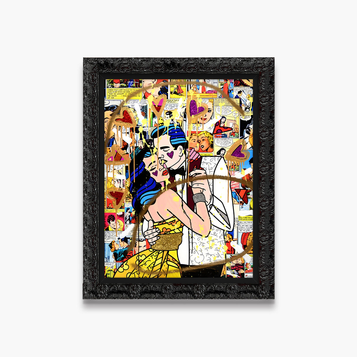 Beautiful Couple - Mixed Media Original
