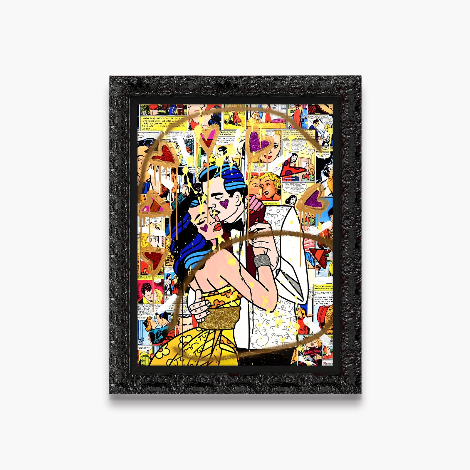 Beautiful Couple - Mixed Media Original