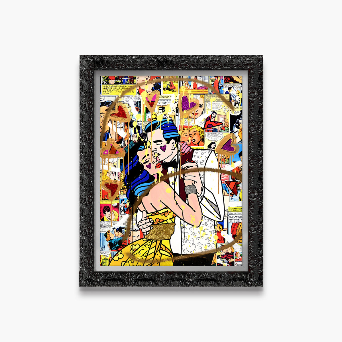 Beautiful Couple - Mixed Media Original
