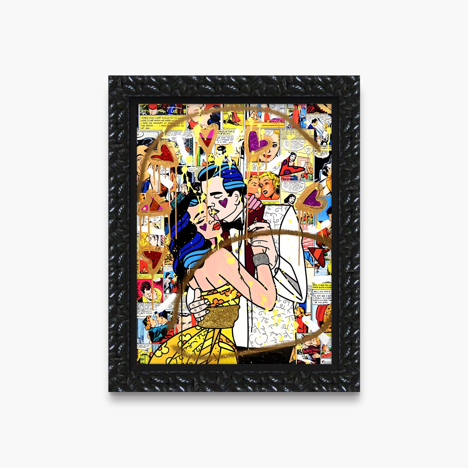 Beautiful Couple - Mixed Media Original
