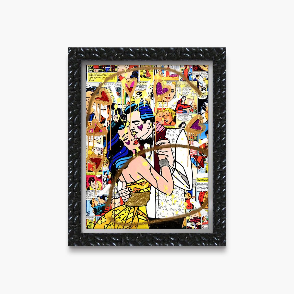 Beautiful Couple - Mixed Media Original