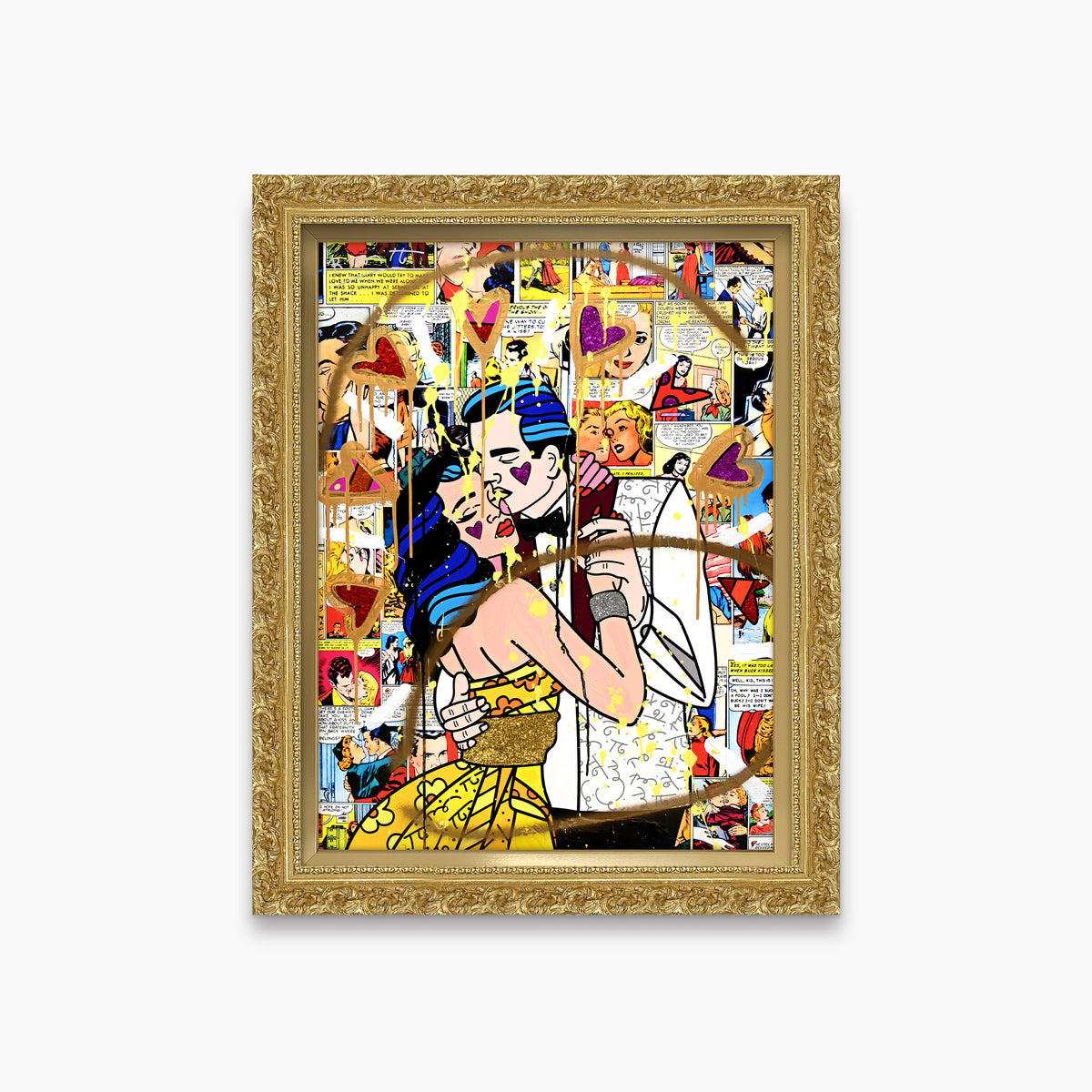 Beautiful Couple - Mixed Media Original