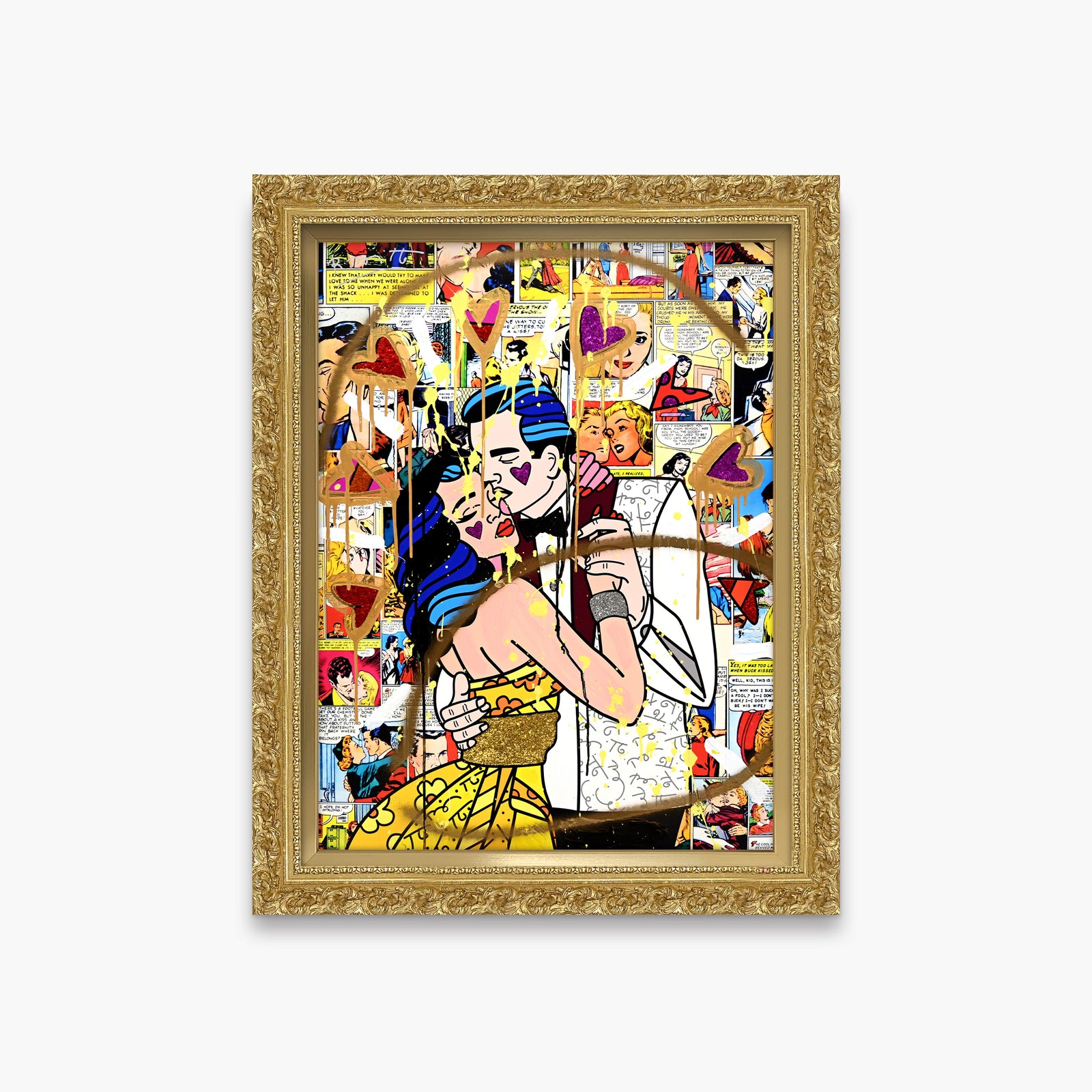 Beautiful Couple - Mixed Media Original