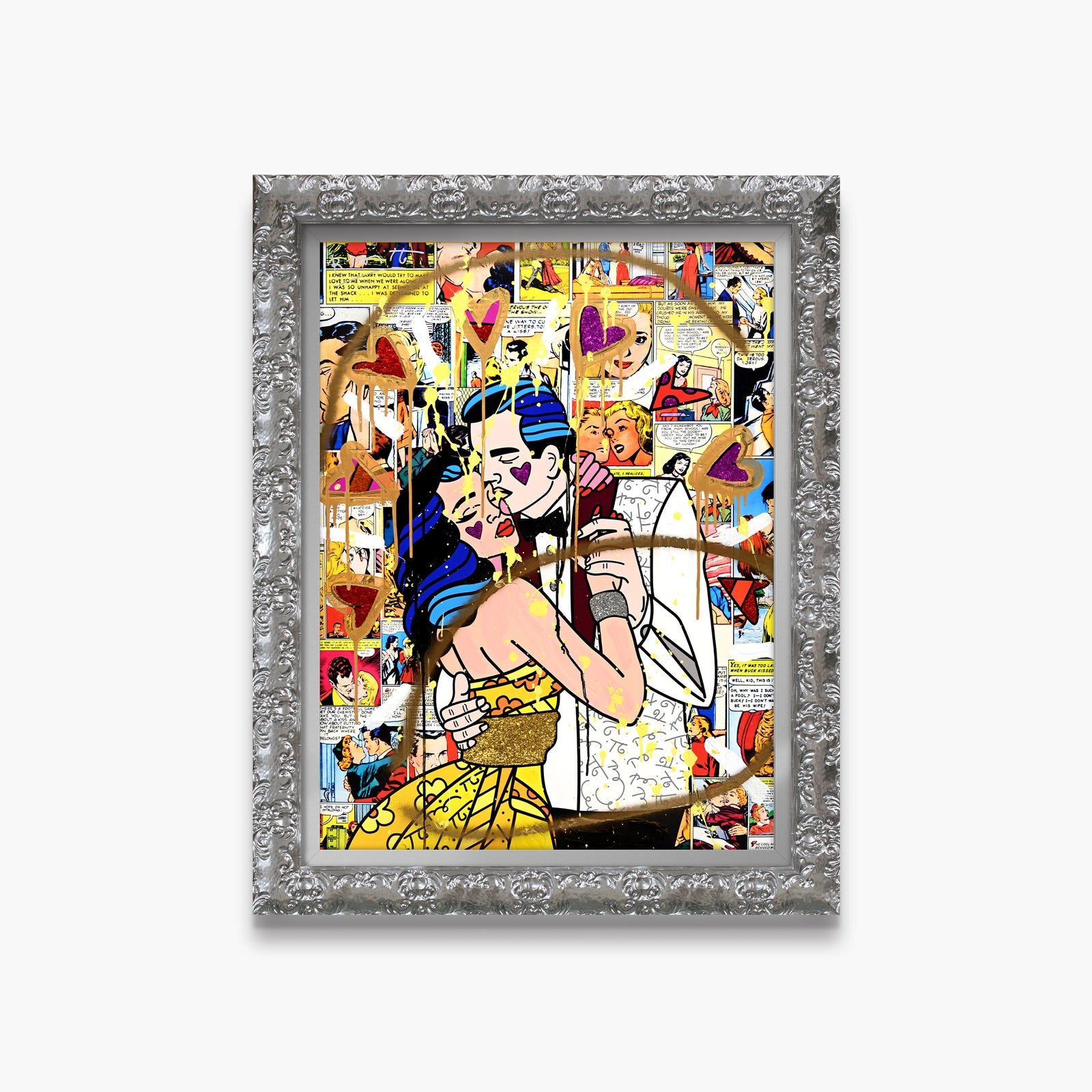 Beautiful Couple - Mixed Media Original