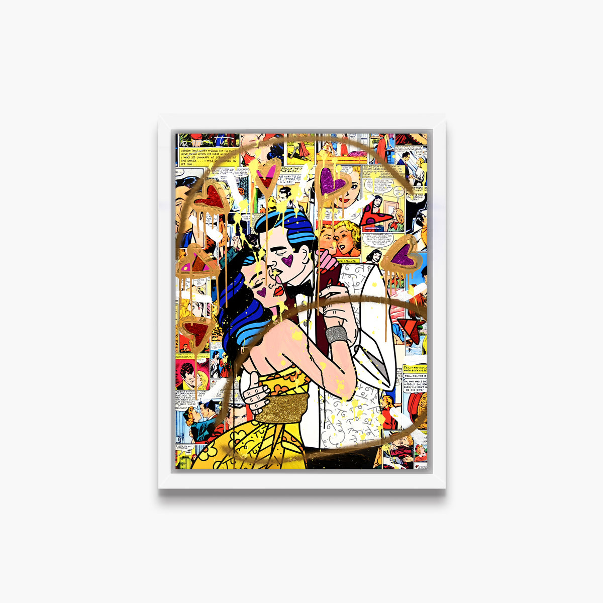 Beautiful Couple - Mixed Media Original
