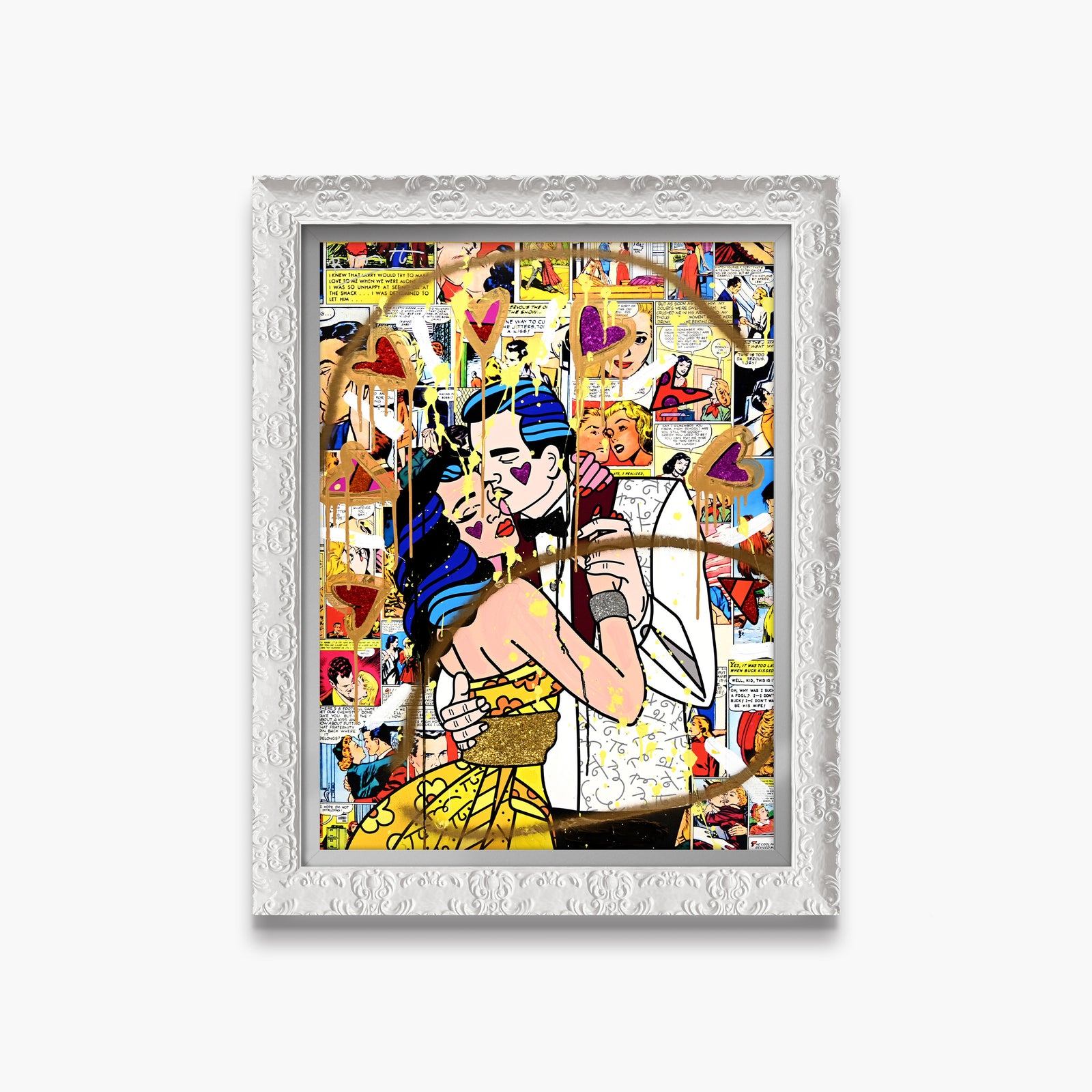 Beautiful Couple - Mixed Media Original