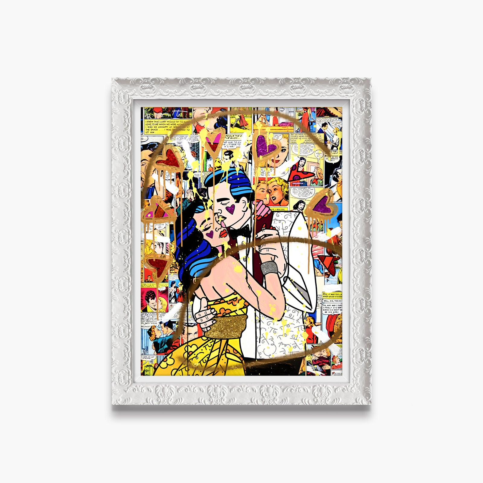Beautiful Couple - Mixed Media Original