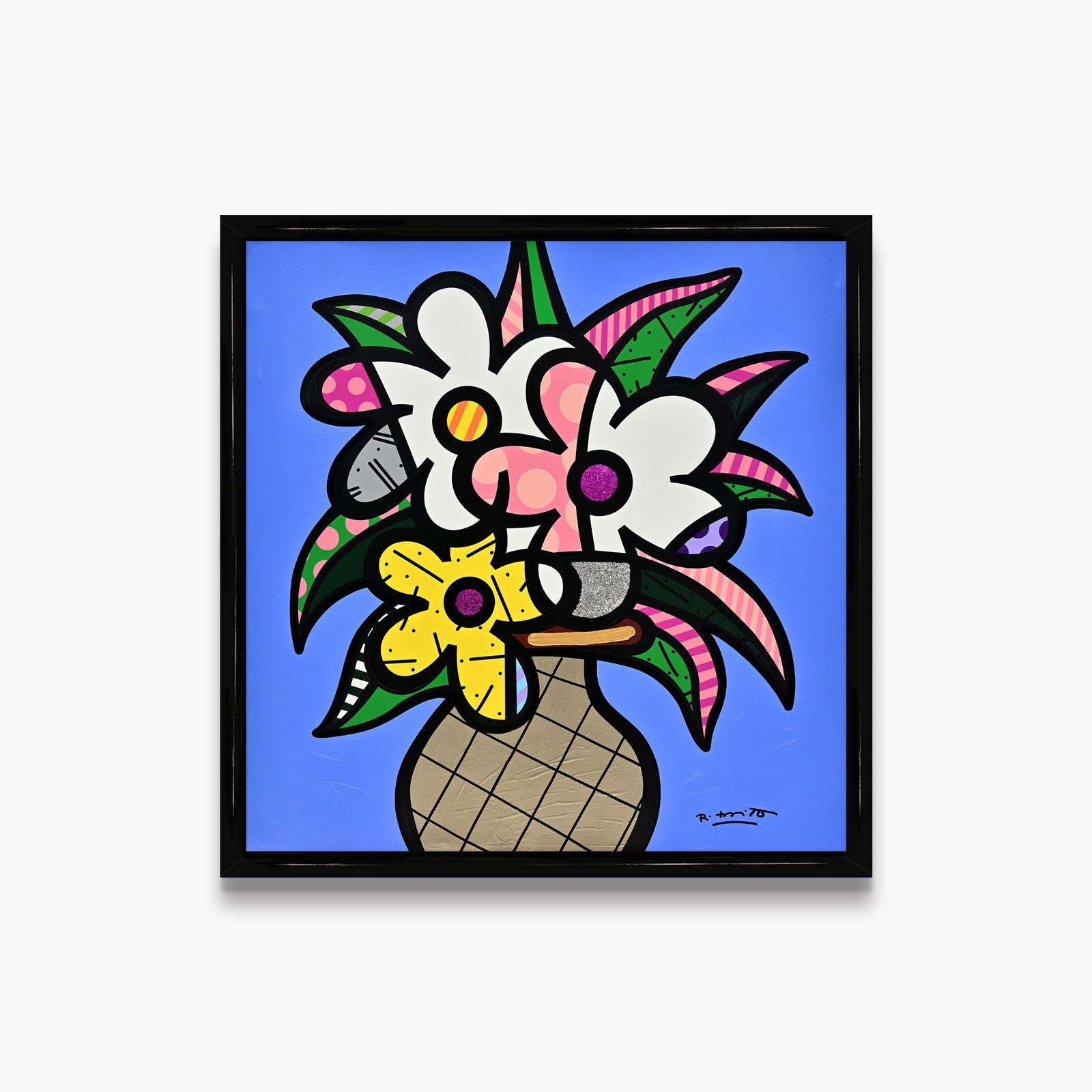 Cheryl's Flowers - Mixed Media Original