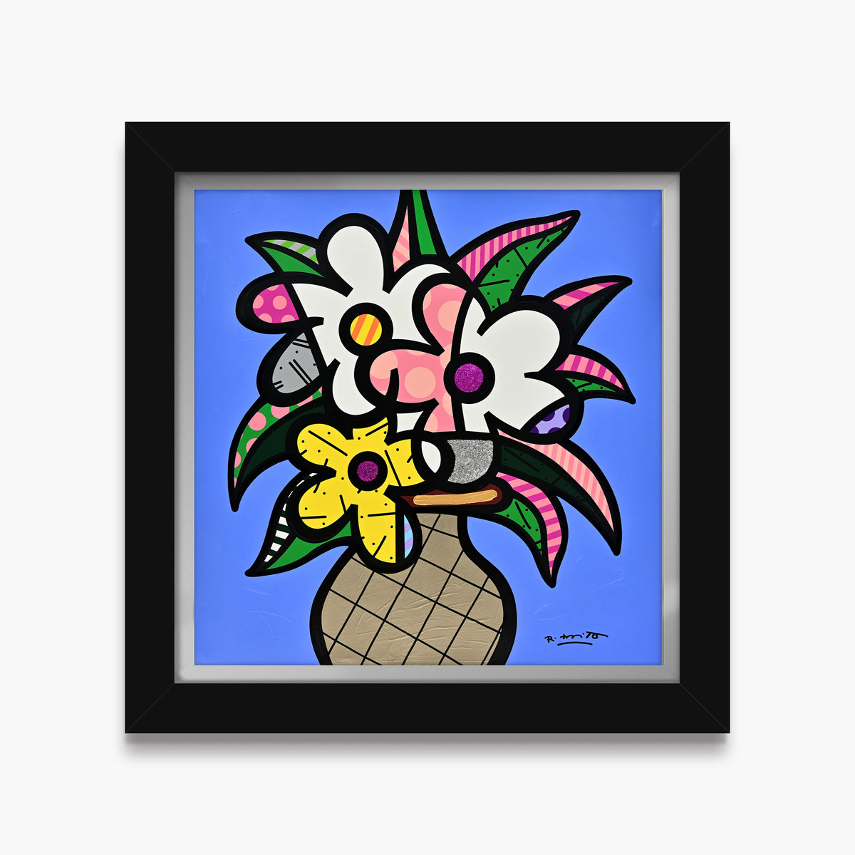 Cheryl's Flowers - Mixed Media Original