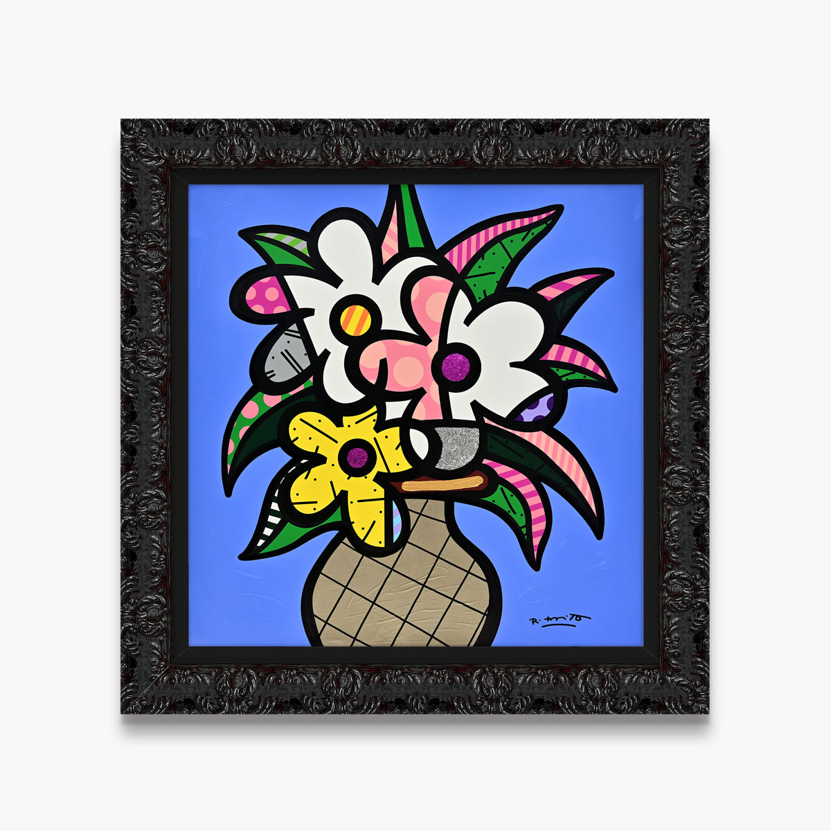 Cheryl's Flowers - Mixed Media Original