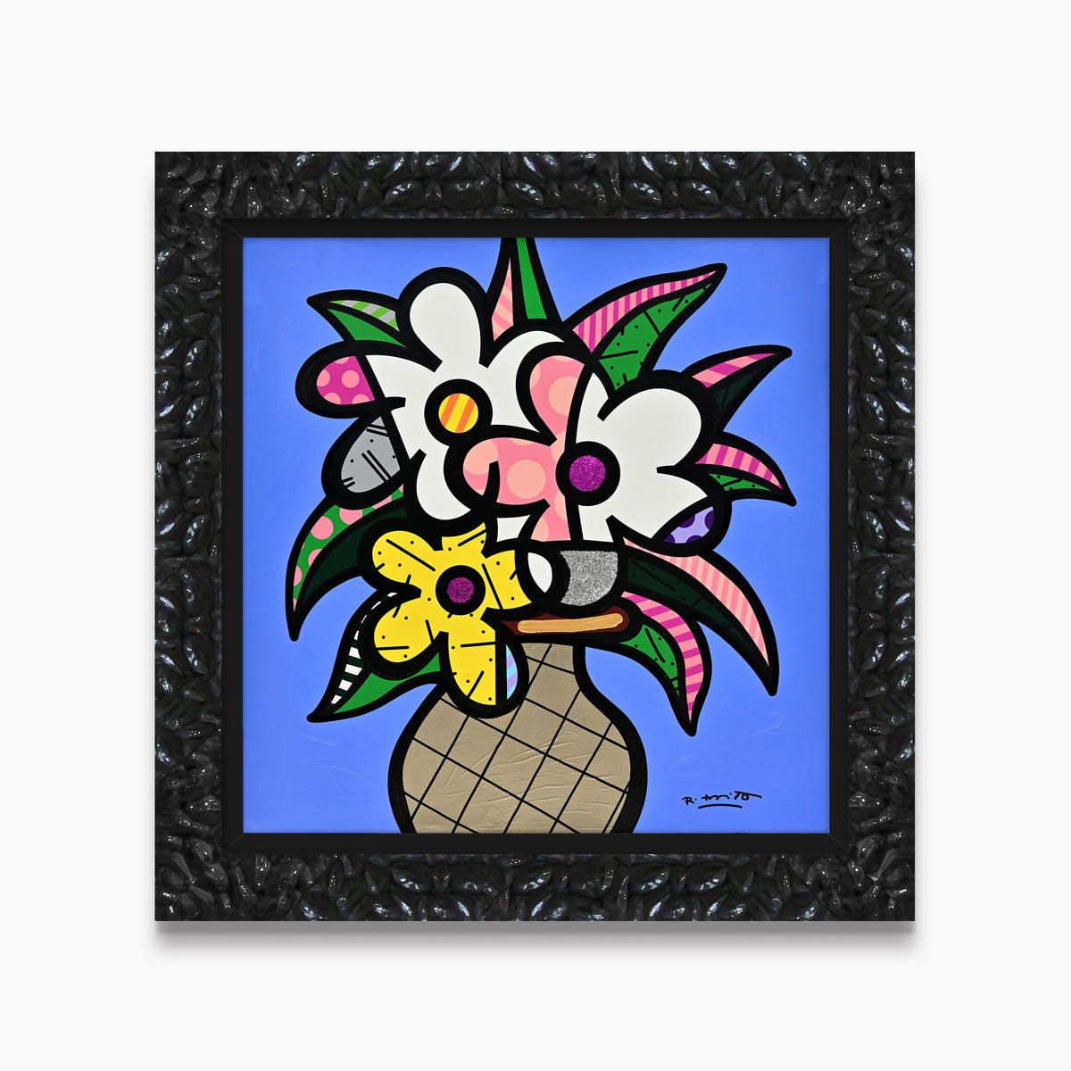 Cheryl's Flowers - Mixed Media Original