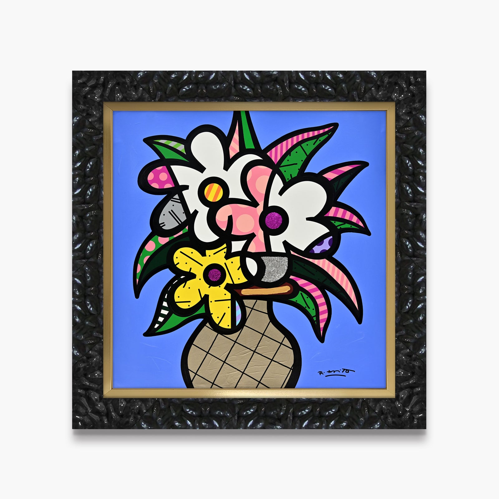 Cheryl's Flowers - Mixed Media Original