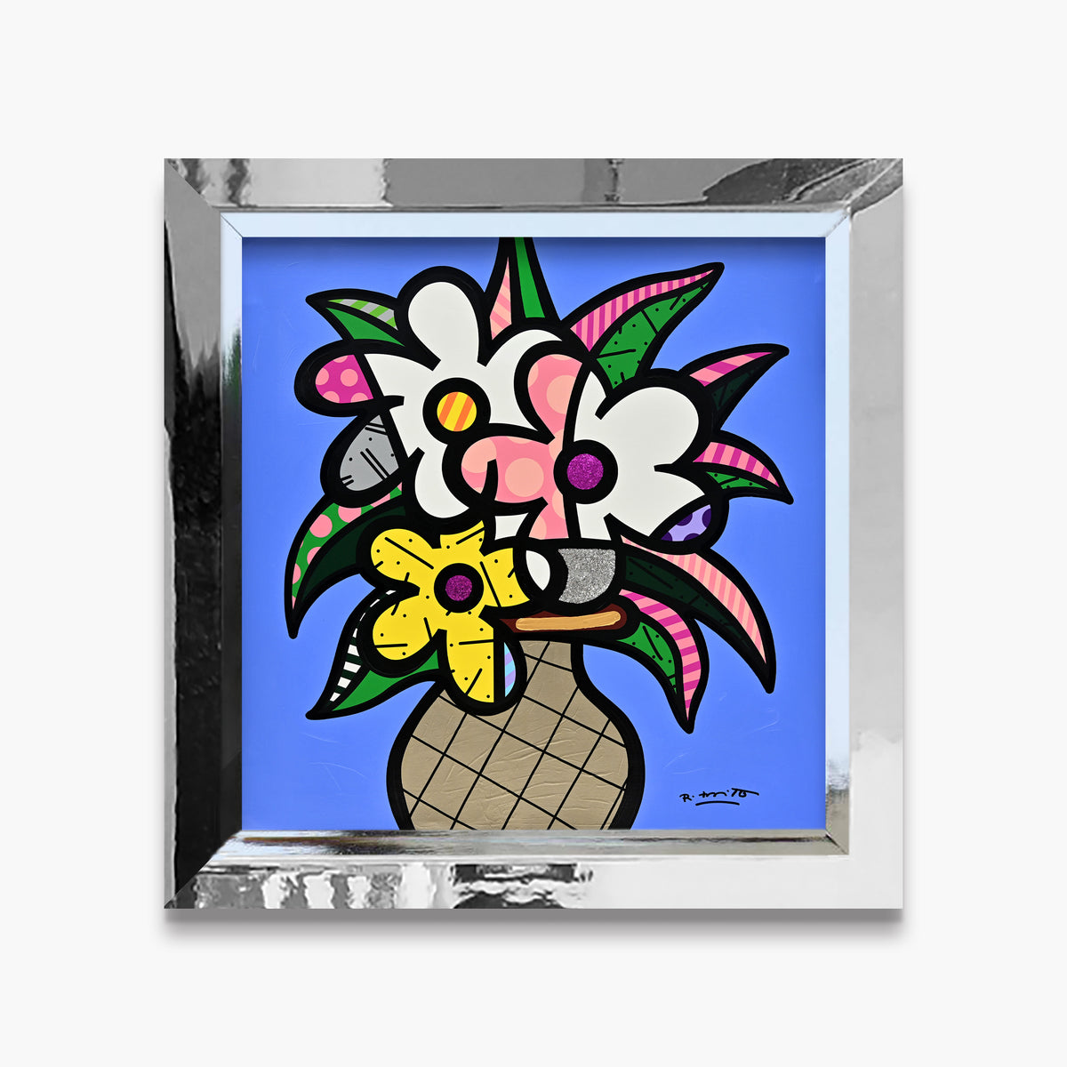 Cheryl's Flowers - Mixed Media Original