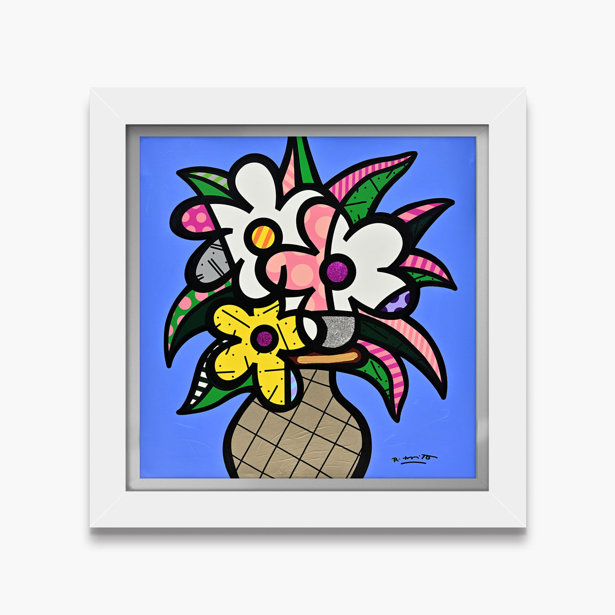 Cheryl's Flowers - Mixed Media Original