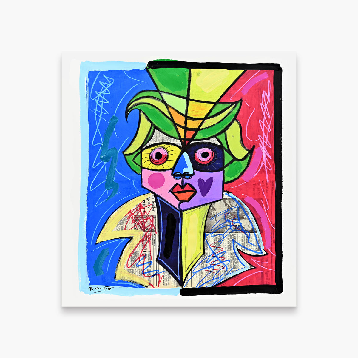 Venice Carnival - Mixed Media Original