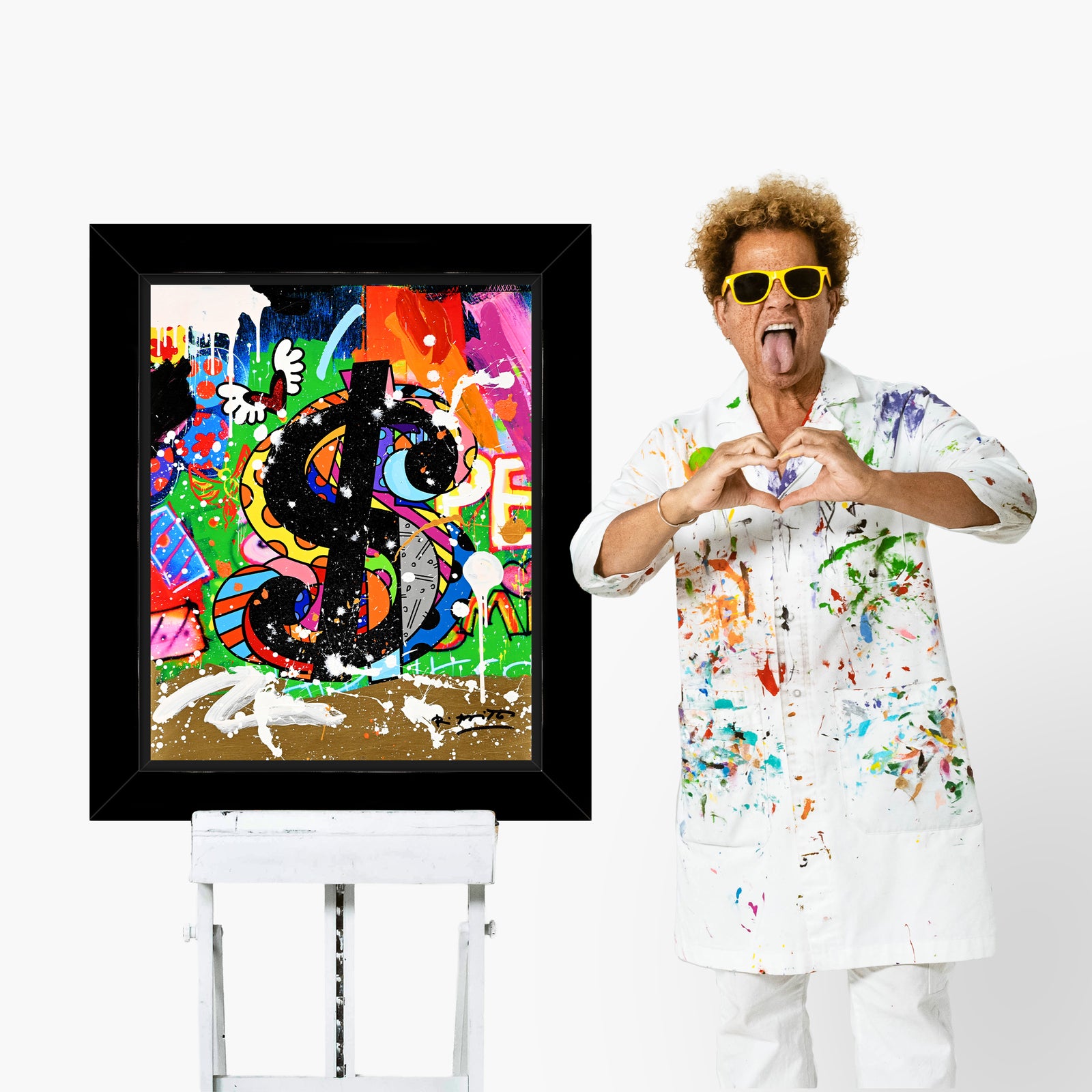 Show Me The Money - Mixed Media Original