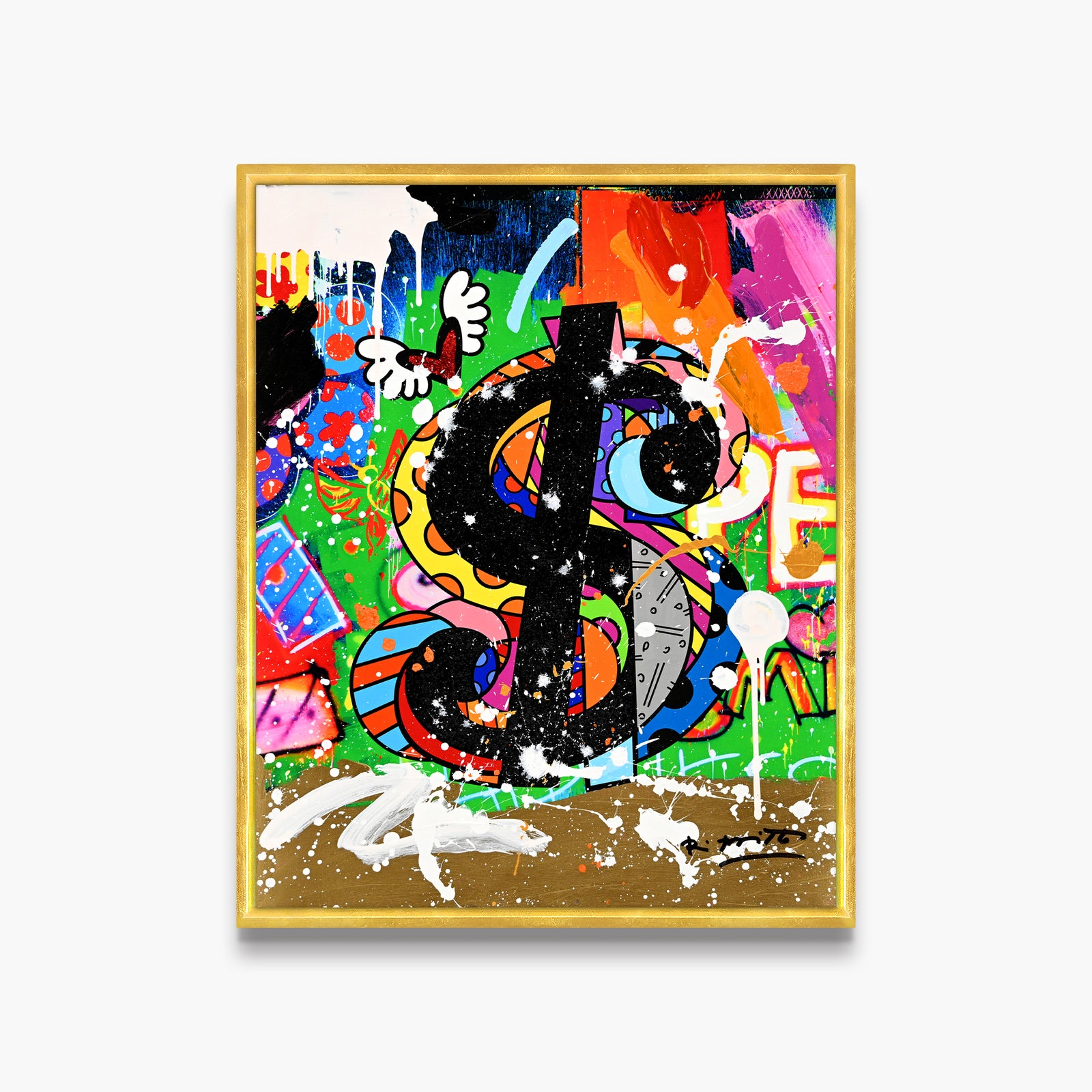 Show Me The Money - Mixed Media Original