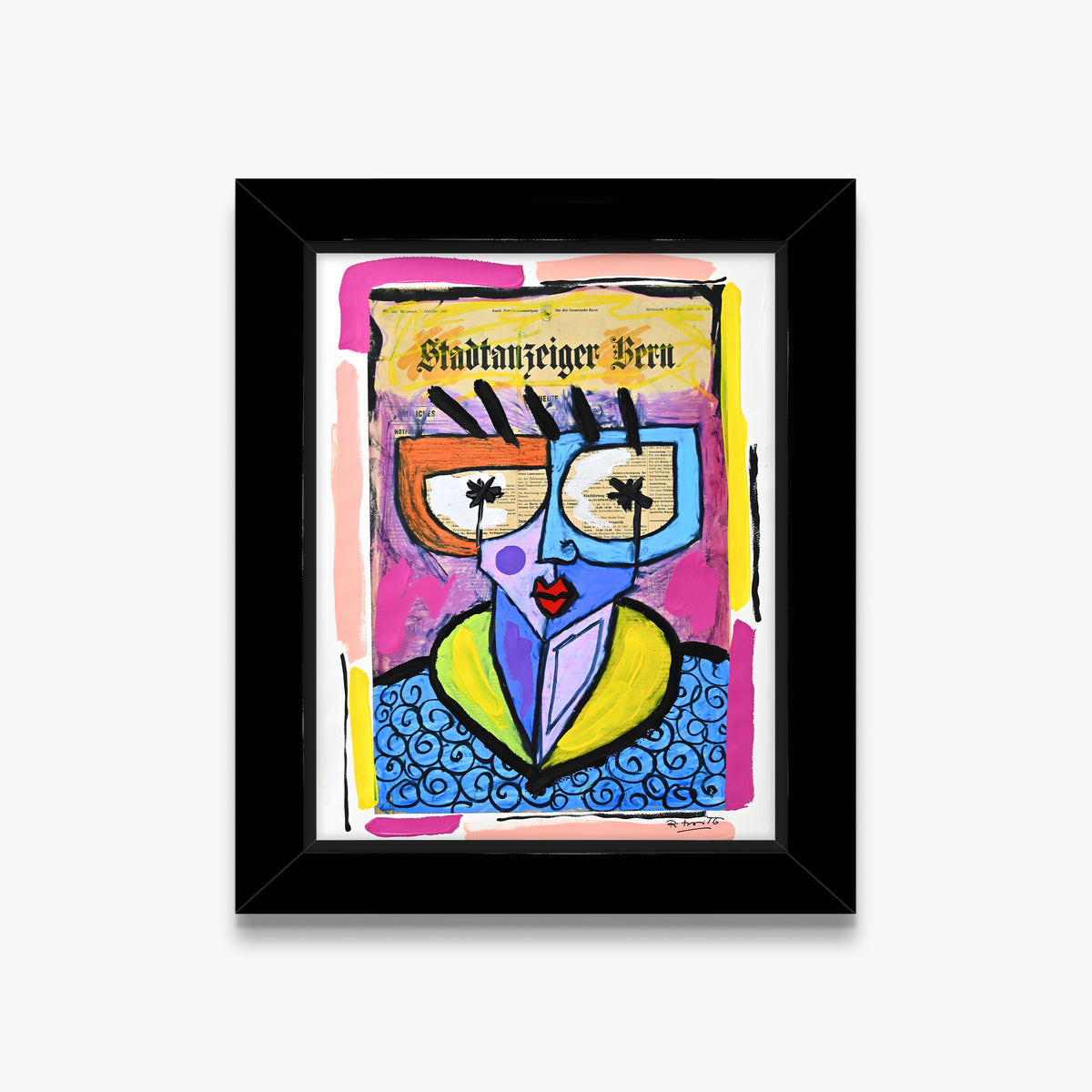Swiss Lady - Mixed Media Original