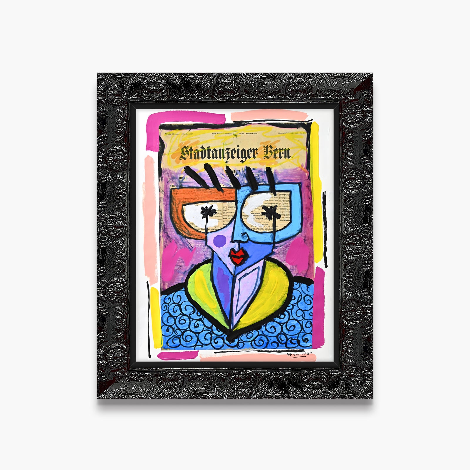 Swiss Lady - Mixed Media Original