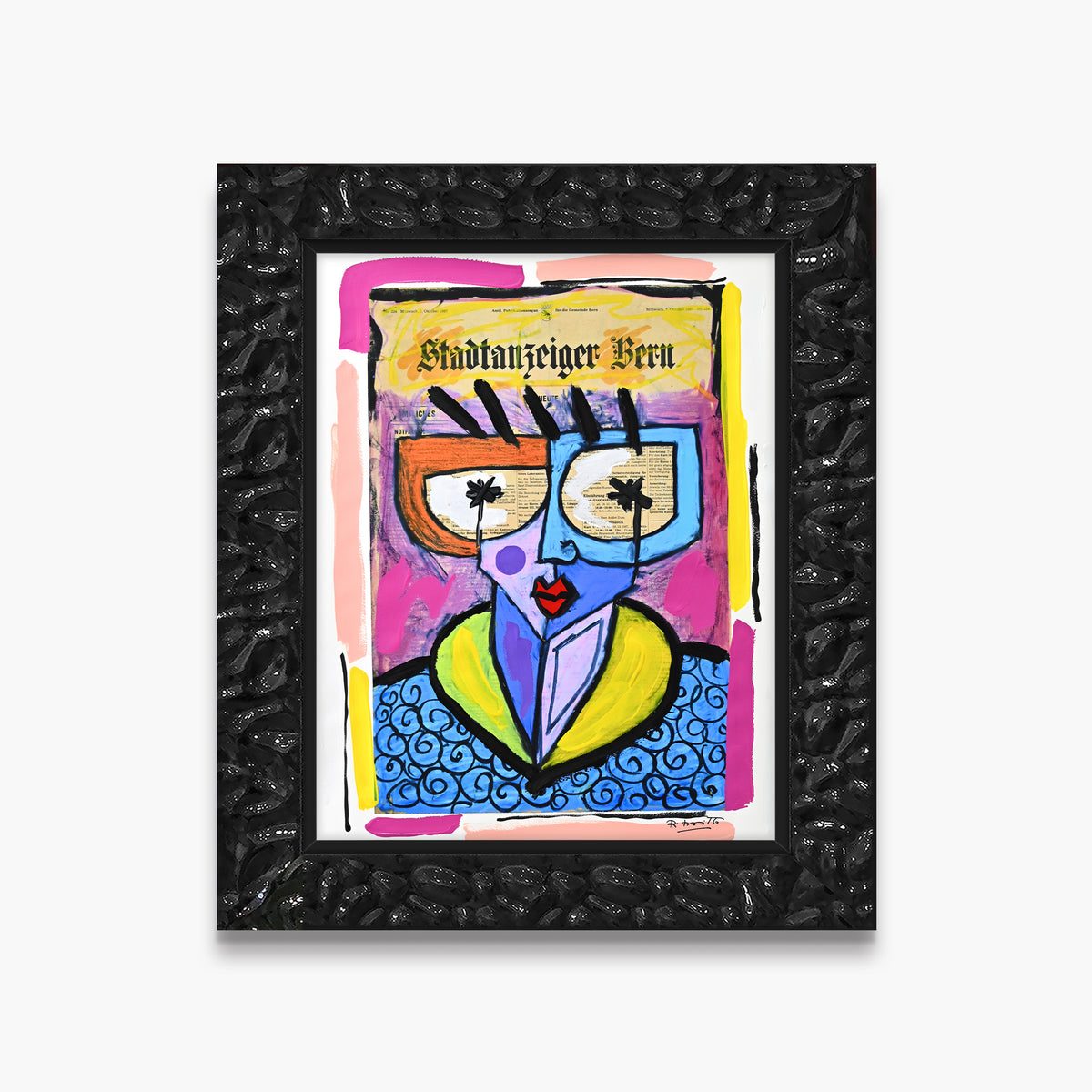 Swiss Lady - Mixed Media Original