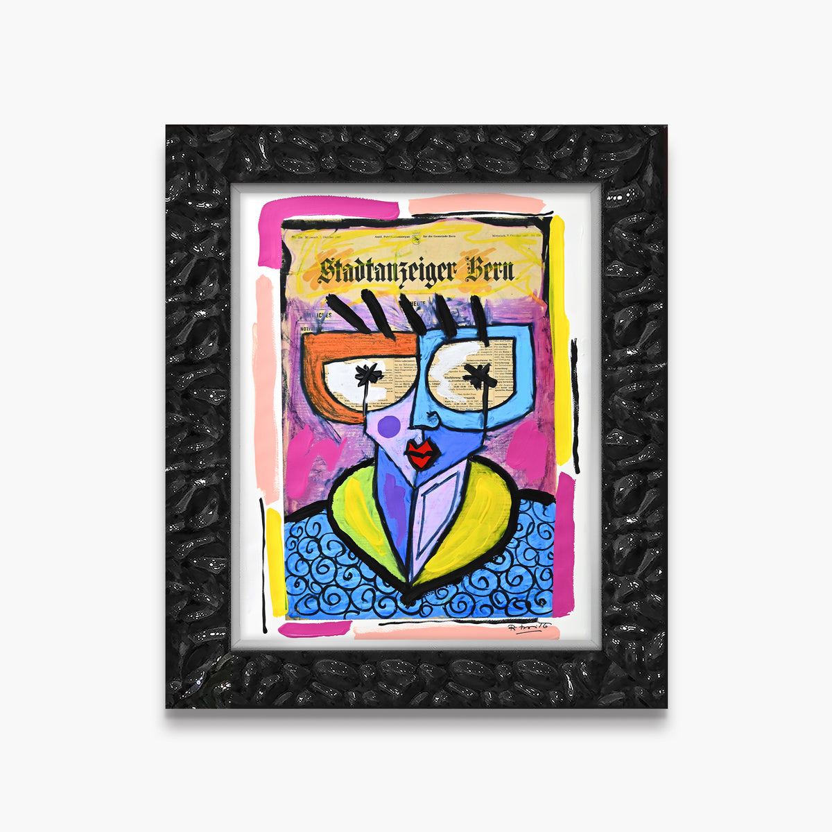 Swiss Lady - Mixed Media Original