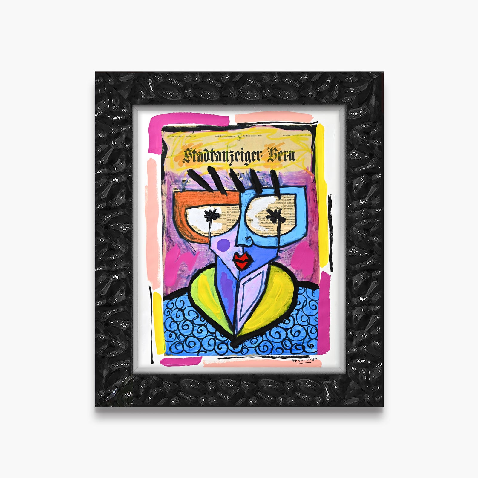 Swiss Lady - Mixed Media Original
