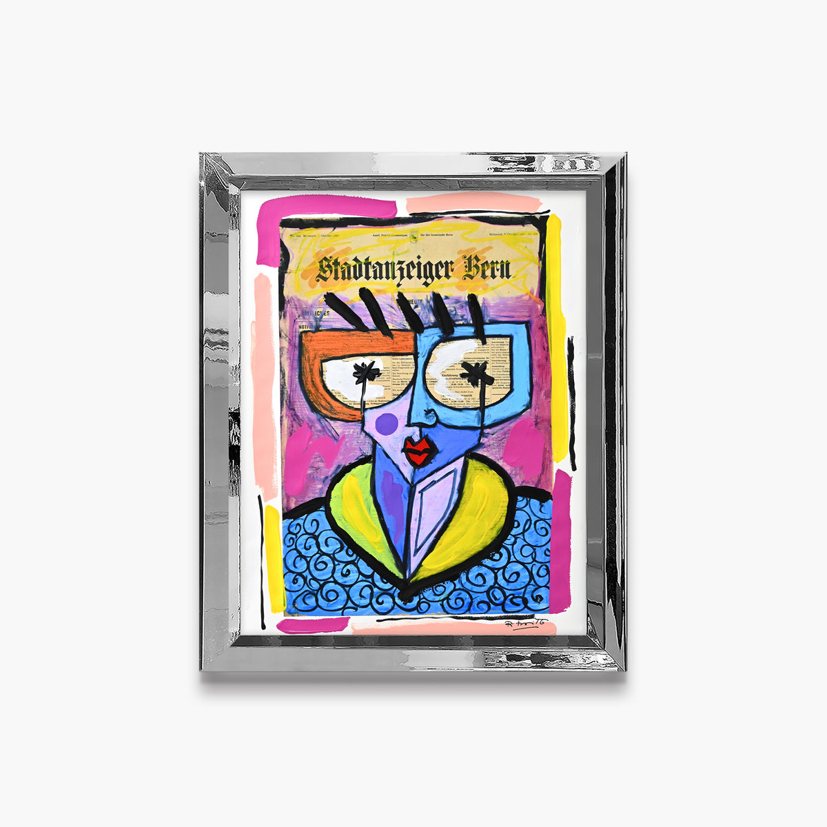 Swiss Lady - Mixed Media Original