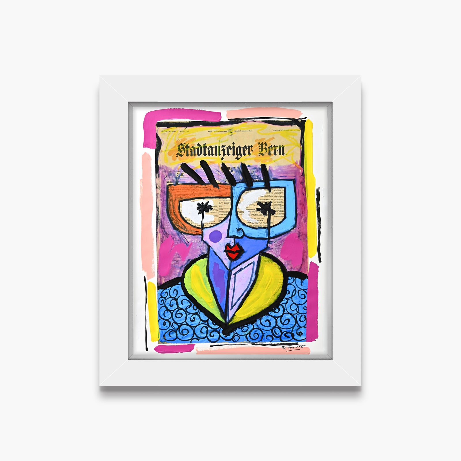 Swiss Lady - Mixed Media Original