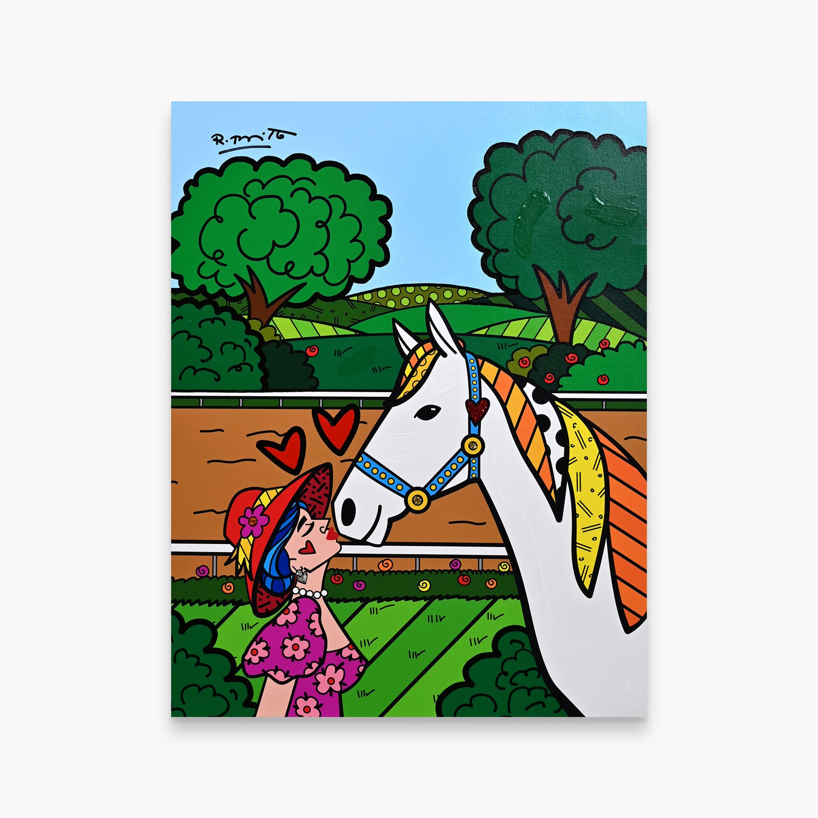Derby Love - Mixed Media Original