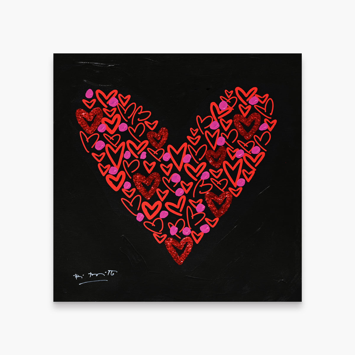 Goodnight Love - Mixed Media Orignal