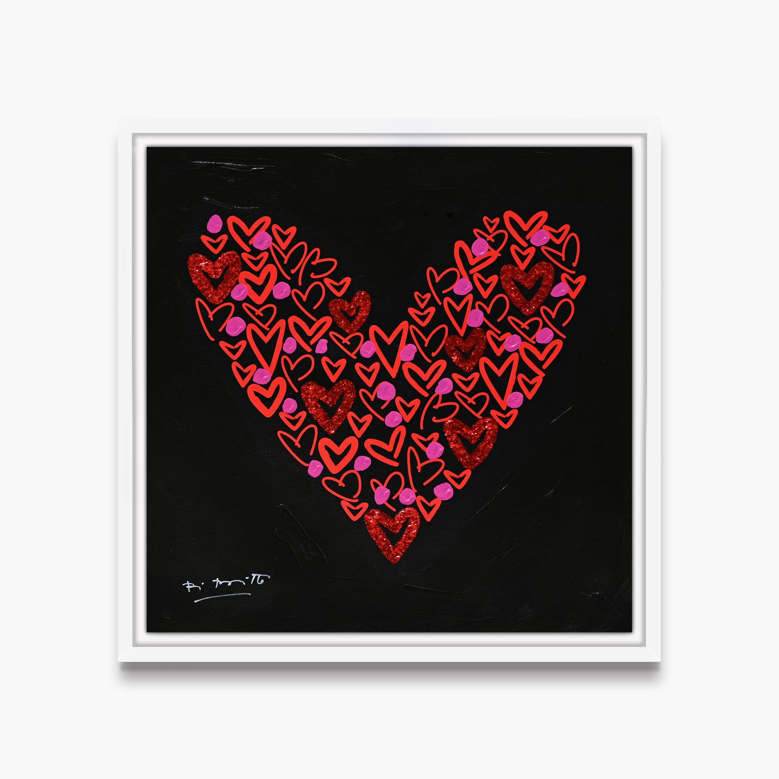 Goodnight Love - Mixed Media Orignal