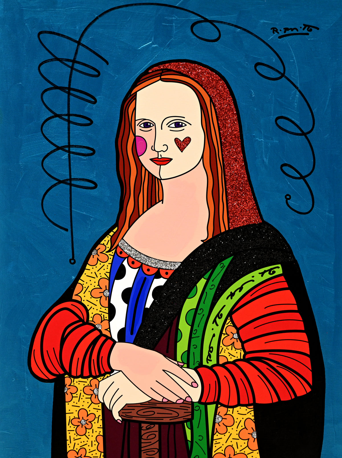 Mona Lisa - Mixed Media Original