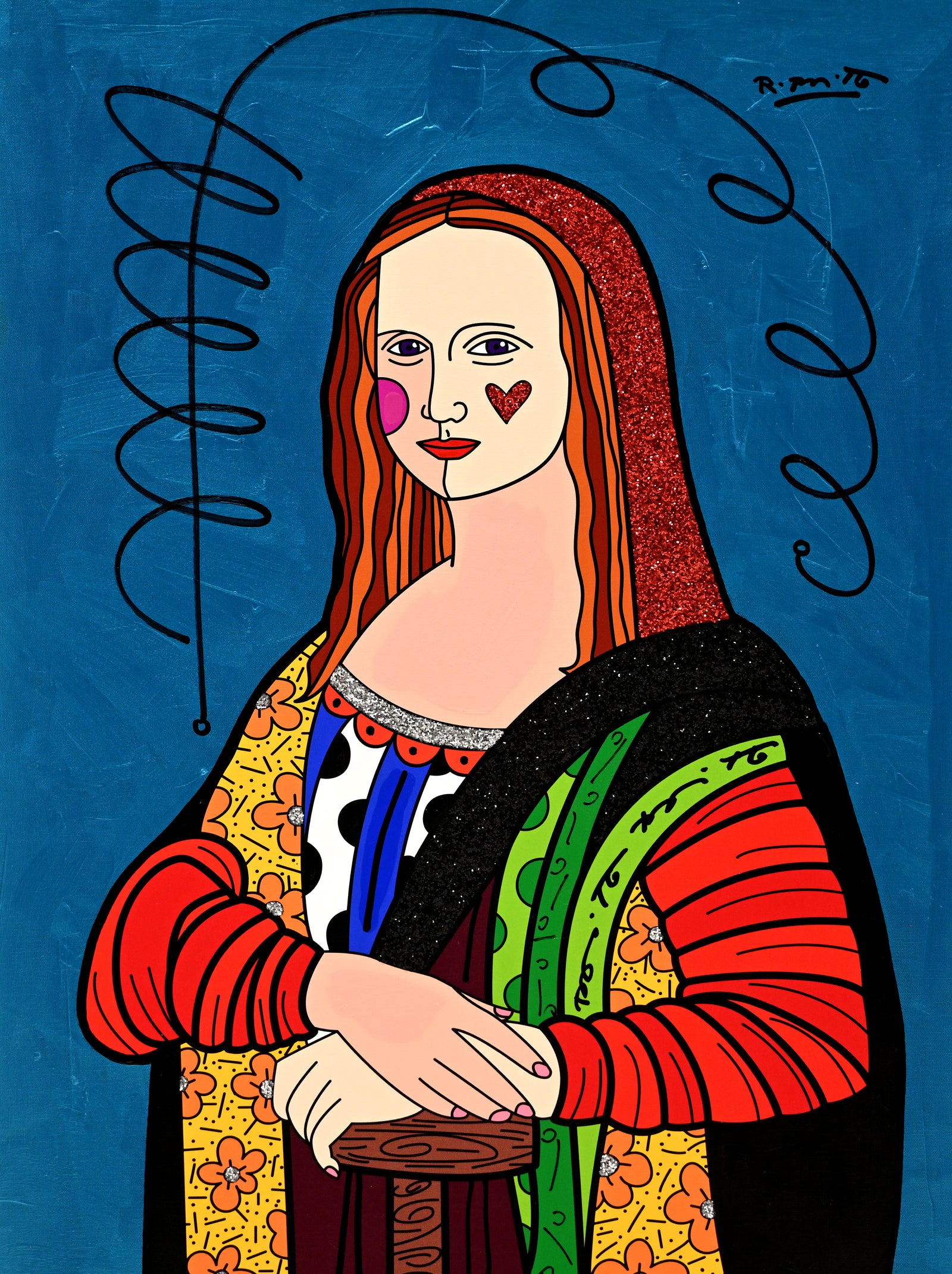 Mona Lisa - Mixed Media Original