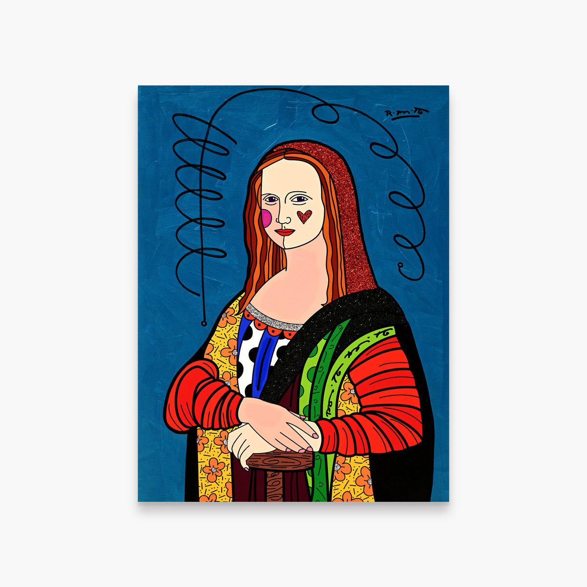 Mona Lisa - Mixed Media Original