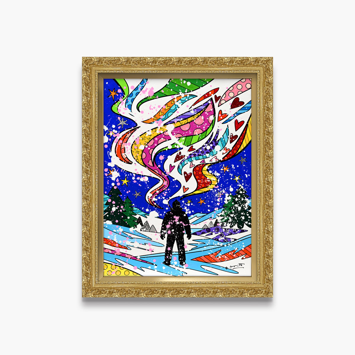 Aurora of Happiness - Mixed Media Original
