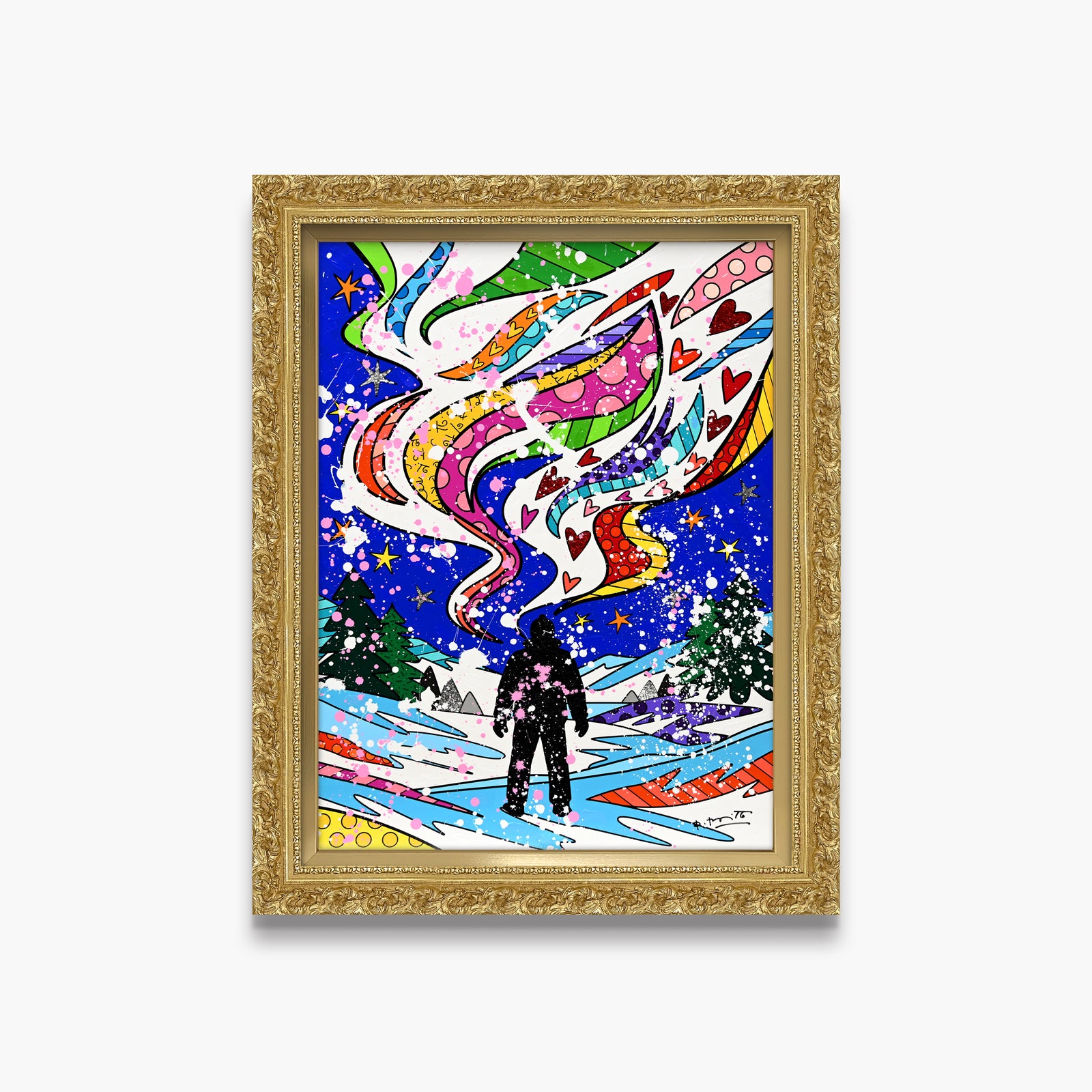 Aurora of Happiness - Mixed Media Original