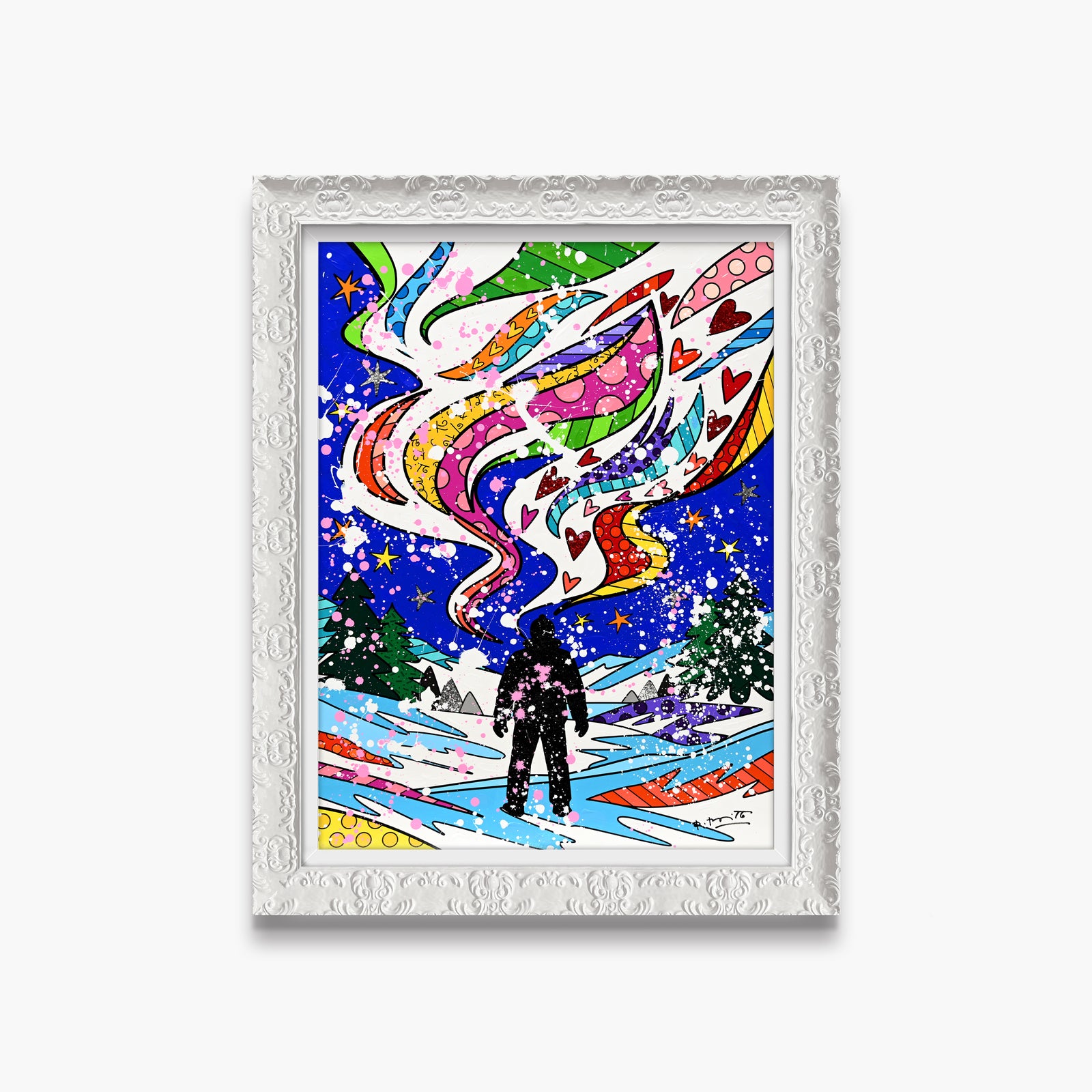 Aurora of Happiness - Mixed Media Original