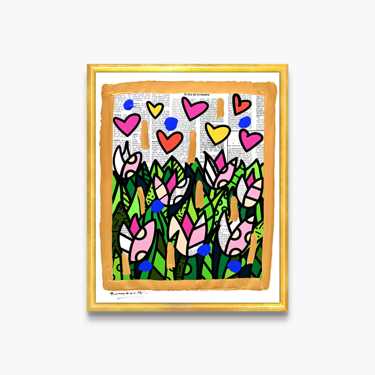 Tulips - Mixed Media Original