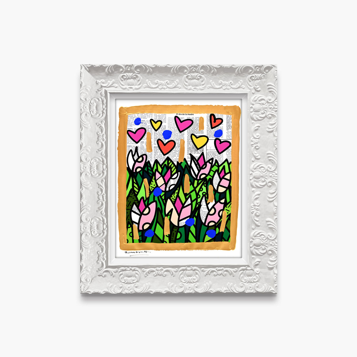 Tulips - Mixed Media Original