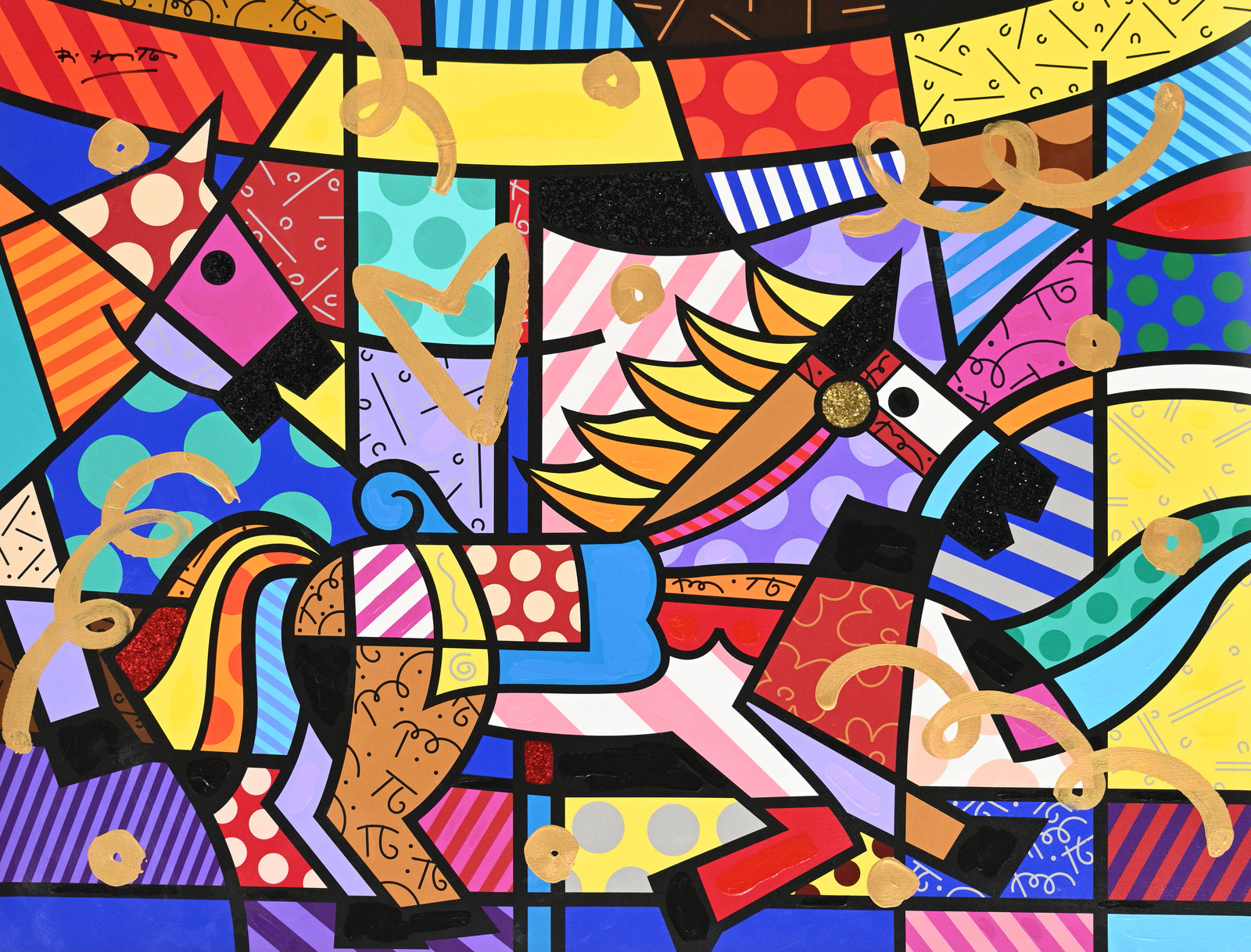 Horse Country - Mixed Media Original