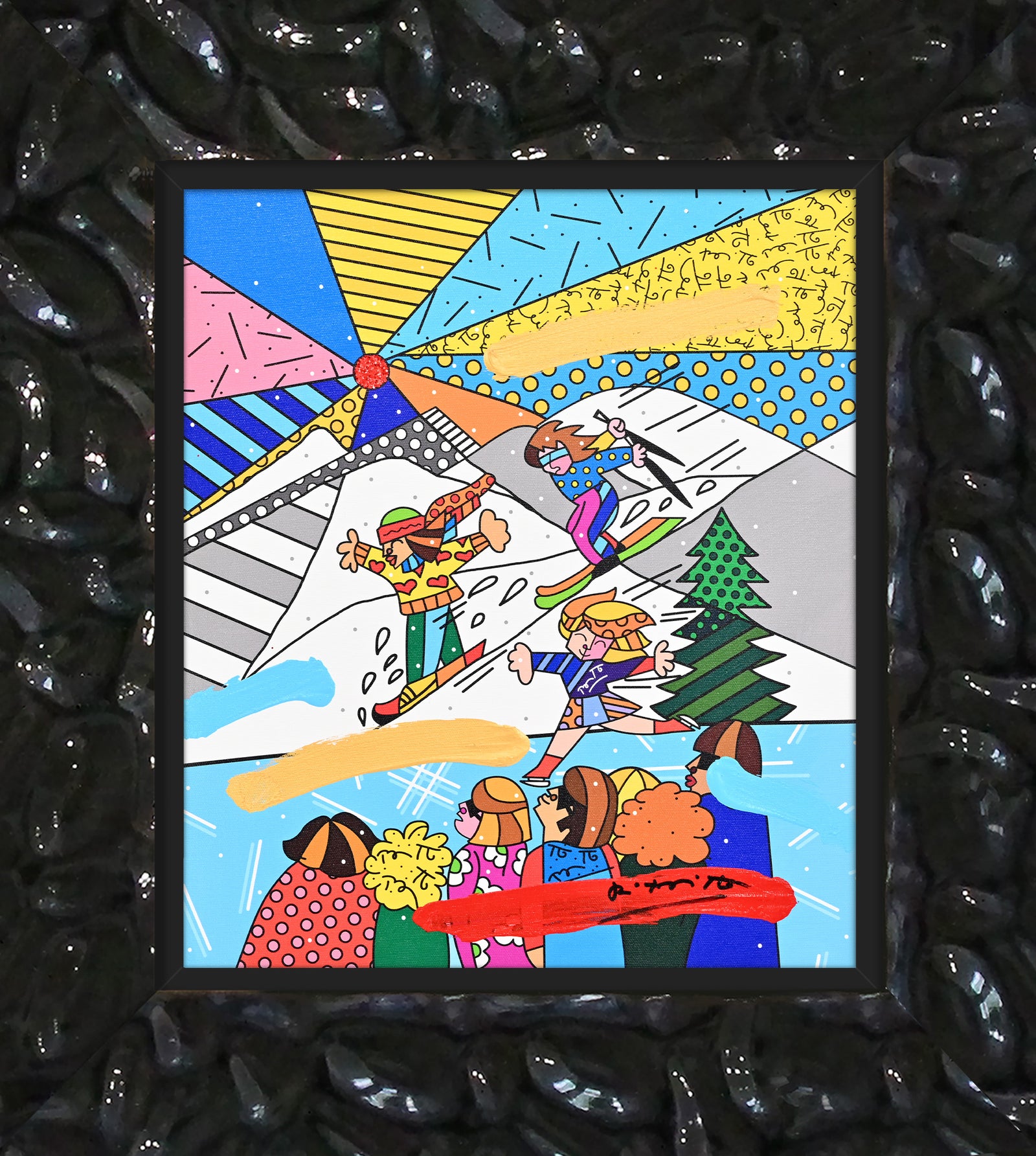 Winter Days - Mixed Media Original