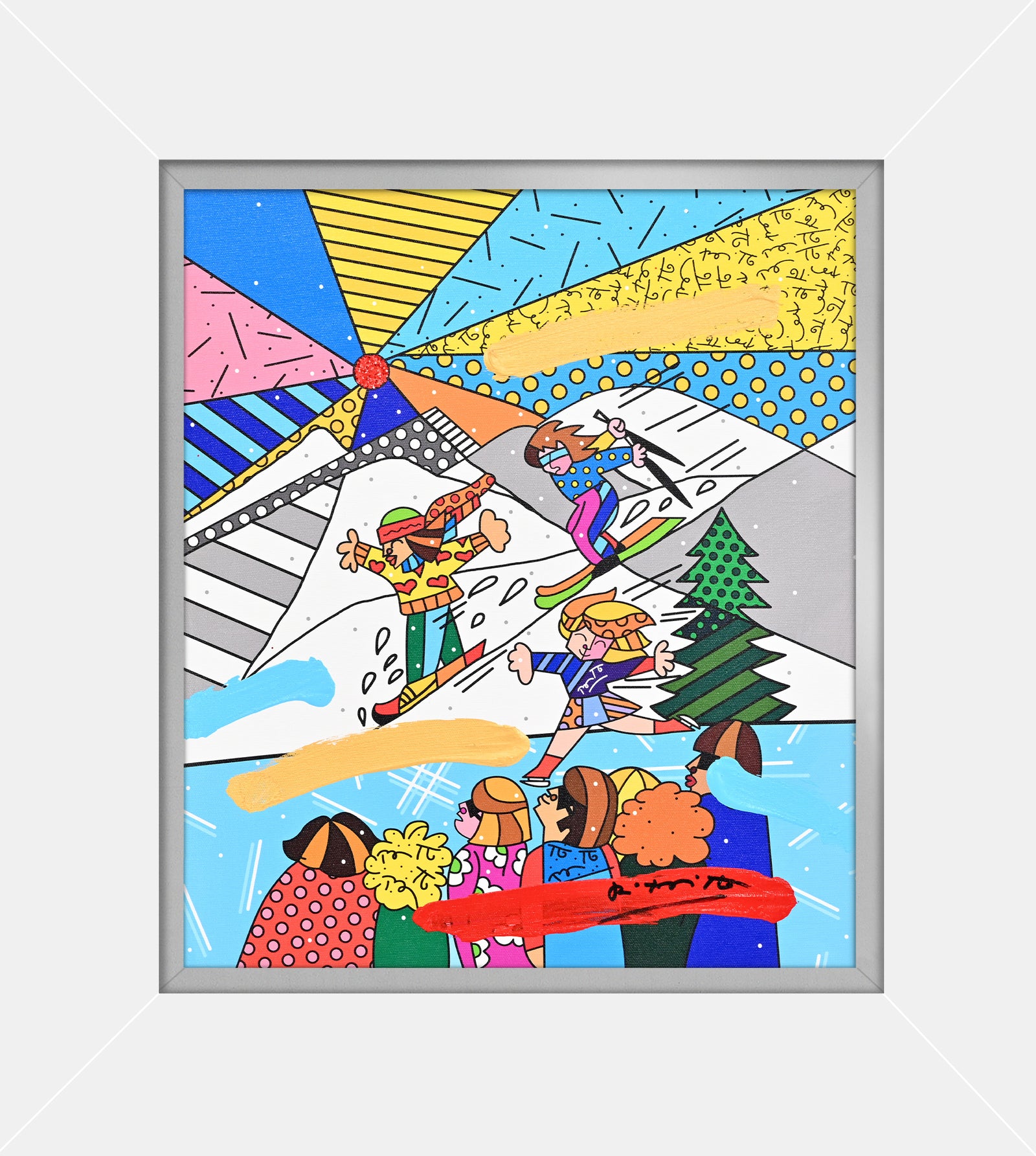 Winter Days - Mixed Media Original